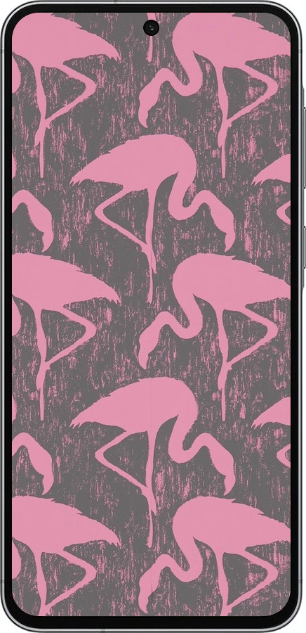 Силиконовый чехол Vintage-Flamingos для Samsung Galaxy A56 - 4171u-3882 изображение 