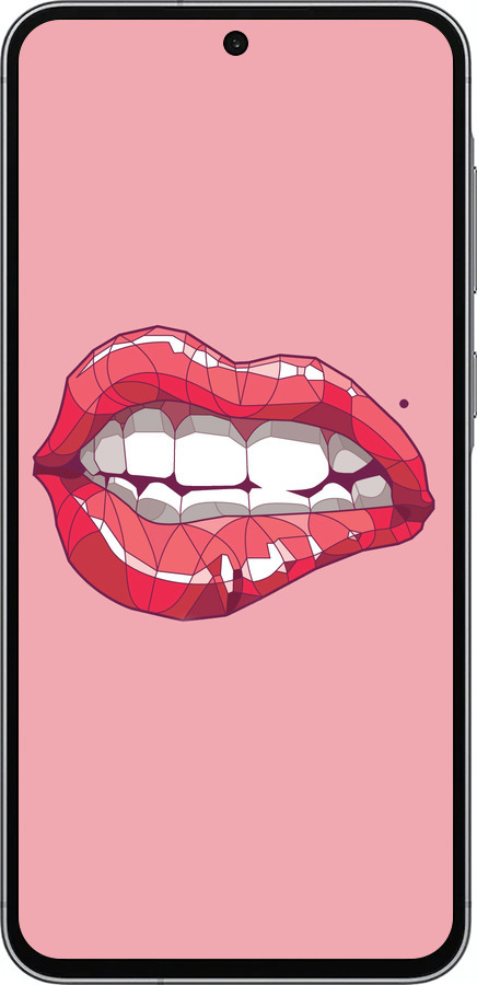 Силиконовый чехол Sexy lips для Samsung Galaxy A56 - 4174u-3882 изображение 