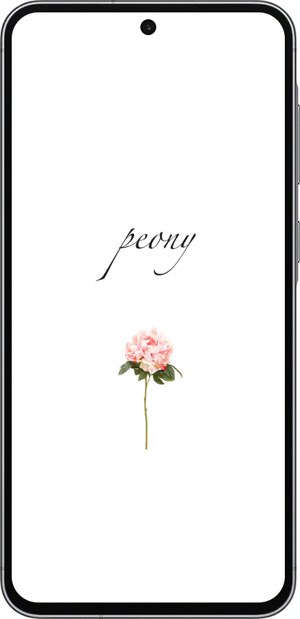 Силиконовый чехол Пион для Samsung Galaxy A56 - 4366u-3882 изображение 