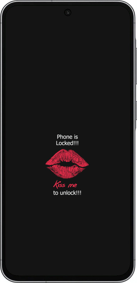 Силіконовий чехол Розблокуй-поцілуй для Samsung Galaxy A56 - 4372u-3882 изображение 