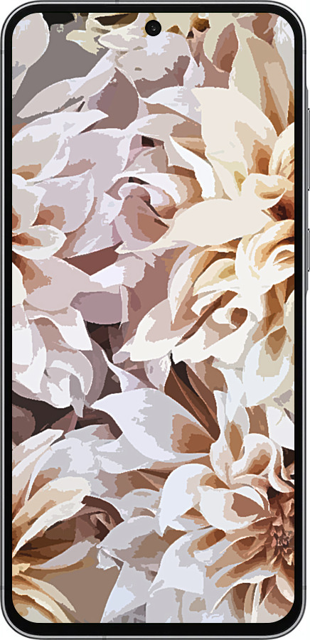 Силиконовый чехол пионы акварелью для Samsung Galaxy A56 - 4376u-3882 изображение 