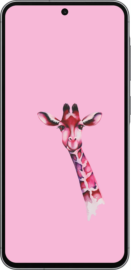 Силіконовий чехол Рожева жирафа для Samsung Galaxy A56 - 4441u-3882 изображение 