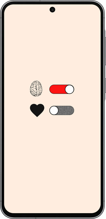 Силиконовый чехол Любовь и ум для Samsung Galaxy A56 - 4553u-3882 изображение 