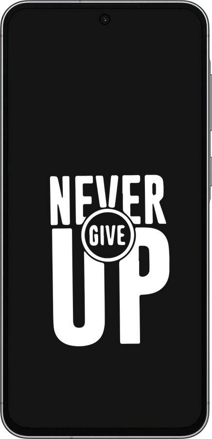 Силиконовый чехол Никогда не сдавайся для Samsung Galaxy A56 - 4572u-3882 изображение 