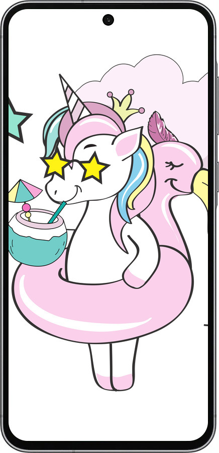 Силиконовый чехол Crown Unicorn для Samsung Galaxy A56 - 4660u-3882 изображение 