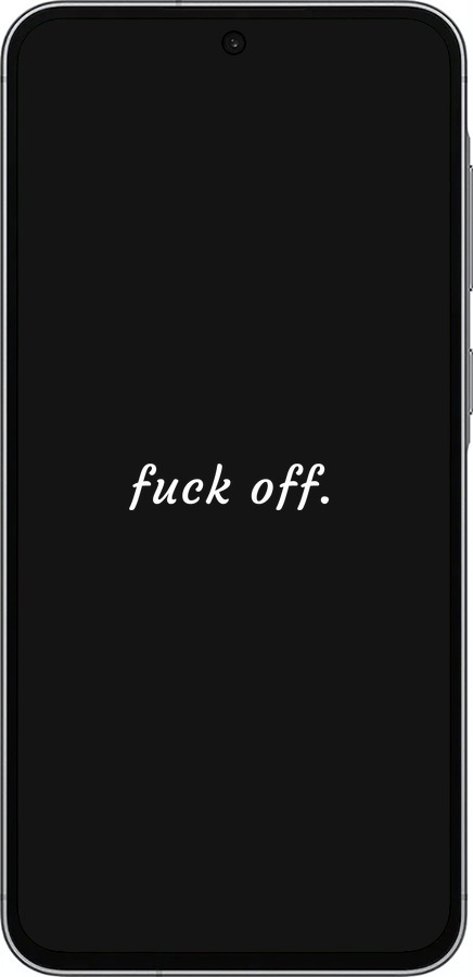 Силиконовый чехол Fuck off для Samsung Galaxy A56 - 4731u-3882 изображение 