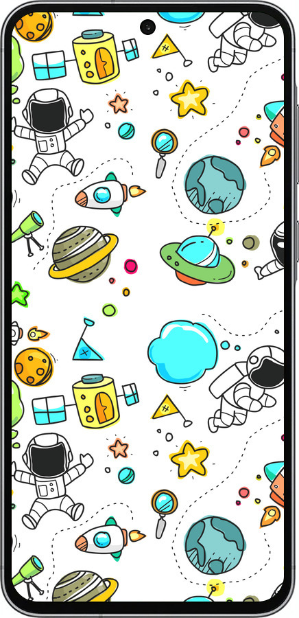 Силиконовый чехол Космос для Samsung Galaxy A56 - 4735u-3882 изображение 