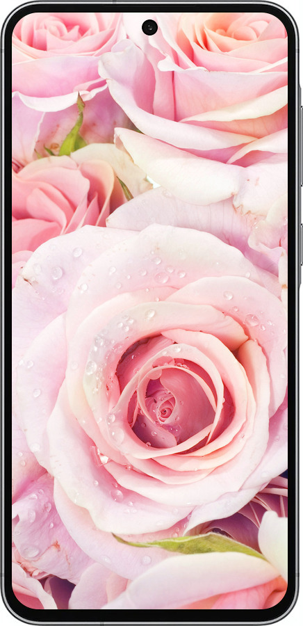 Силиконовый чехол Розы для Samsung Galaxy A56 - 525u-3882 изображение 