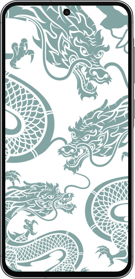 Силиконовый чехол Дракон для Samsung Galaxy A56 - 5476u-3882 изображение 