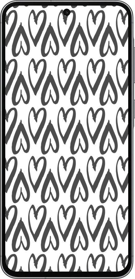 Силиконовый чехол Сердца v2 для Samsung Galaxy A56 - 5497u-3882 изображение 