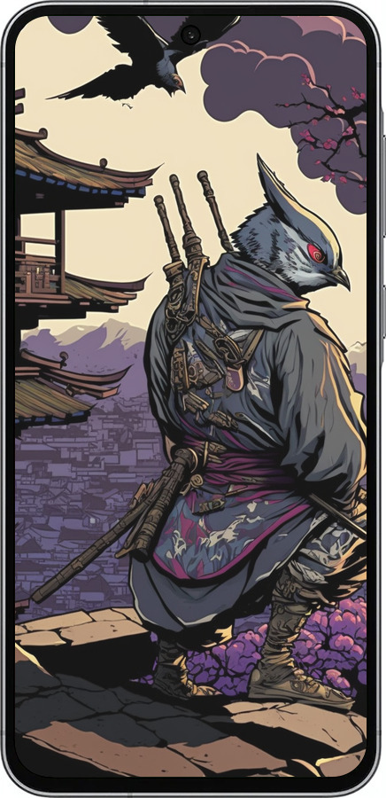 Силиконовый чехол Птица воин для Samsung Galaxy A56 - 5587u-3882 изображение 