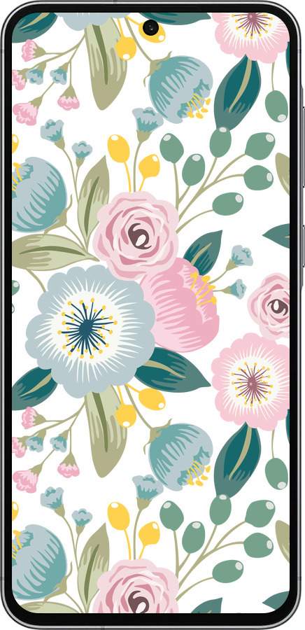 Силіконовий чехол Квіткові шпалери v2 для Samsung Galaxy A56 - 5602u-3882 изображение 