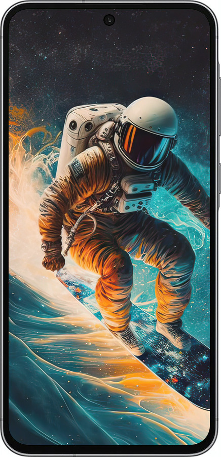 Силиконовый чехол Сноубордист для Samsung Galaxy A56 - 5604u-3882 изображение 