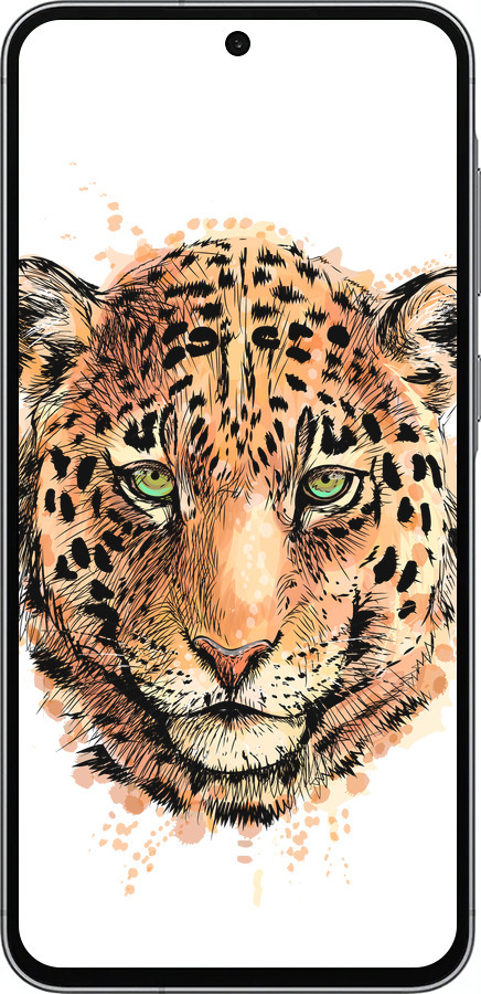 Силіконовий чехол Леопард v2 для Samsung Galaxy A56 - 5606u-3882 изображение 