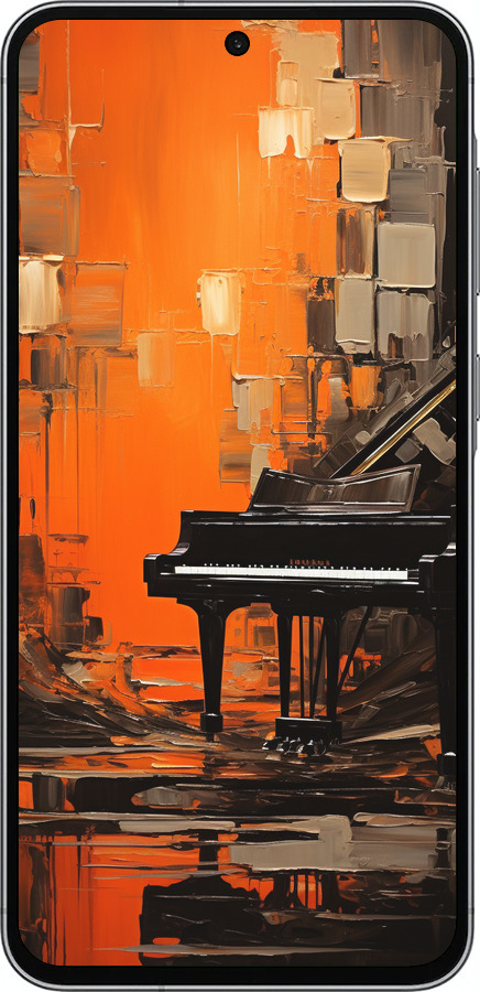 Силиконовый чехол Чехол для телефона Оранжевый Рояль для Samsung Galaxy A56 - 5937u-3882 изображение 