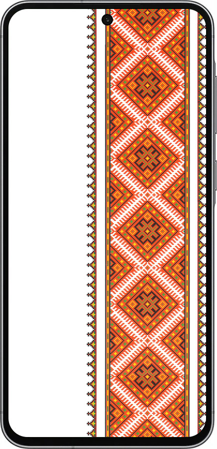 Силиконовый чехол Вышиванка 25 для Samsung Galaxy A56 - 593u-3882 изображение 