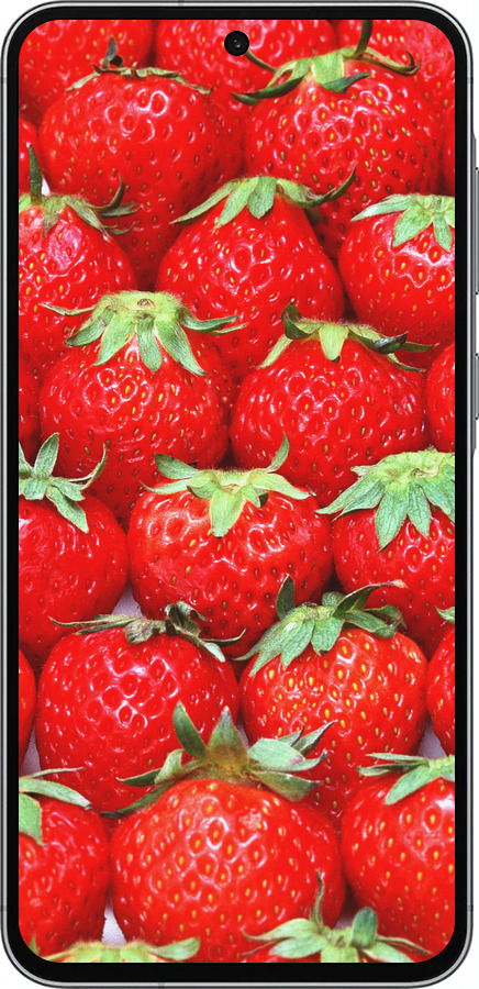 Силиконовый чехол Клубника для Samsung Galaxy A56 - 6020u-3882 изображение 