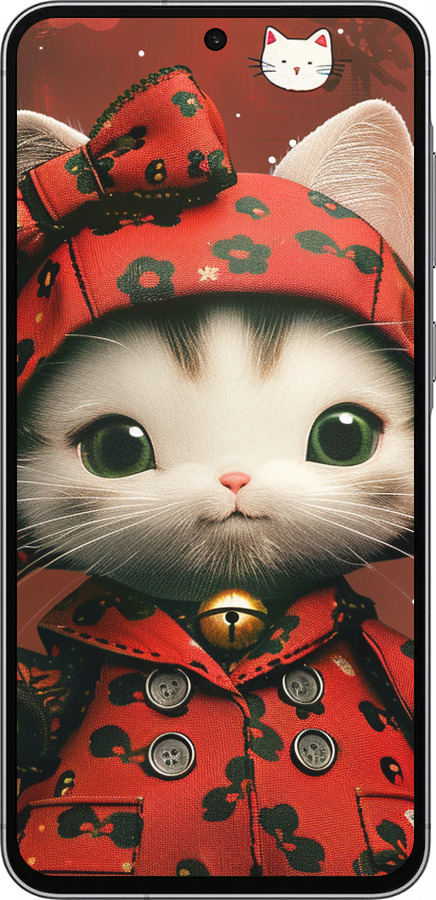 Силиконовый чехол Sweet Hello Kitty для Samsung Galaxy A56 - 6035u-3882 изображение 