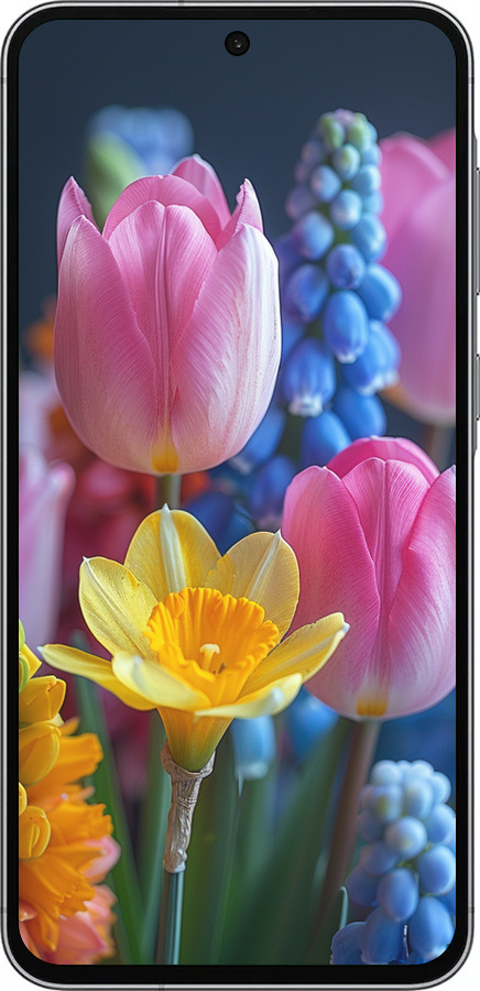 Силіконовий чехол Весняні квіти для Samsung Galaxy A56 - 6058u-3882 изображение 