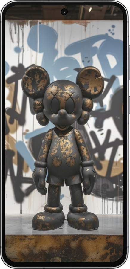Силиконовый чехол Bronze kaws v2 для Samsung Galaxy A56 - 6098u-3882 изображение 
