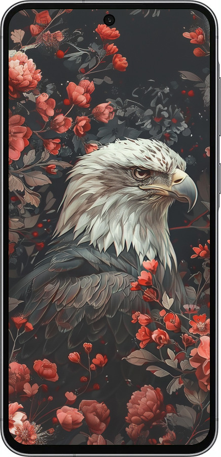 Силіконовий чехол Квітковий вартовий для Samsung Galaxy A56 - 6102u-3882 изображение 