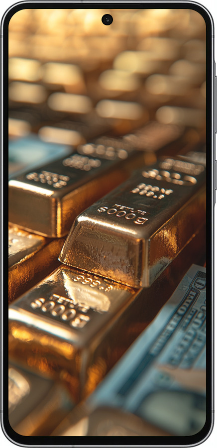 Силіконовий чехол Сяйво золота для Samsung Galaxy A56 - 6104u-3882 изображение 