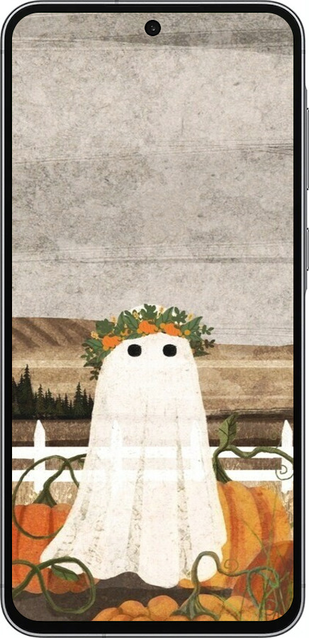 Силиконовый чехол Призрак для Samsung Galaxy A56 - 6245u-3882 изображение 