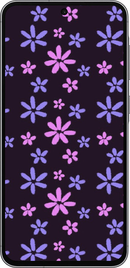Силіконовий чехол з квітами для Samsung Galaxy A56 - 6258u-3882 изображение 