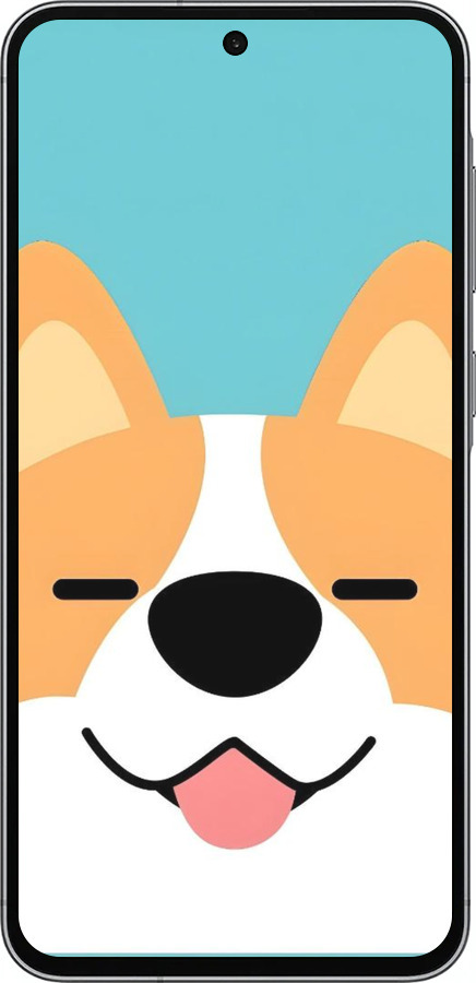 Силиконовый чехол Корги для Samsung Galaxy A56 - 6280u-3882 изображение 