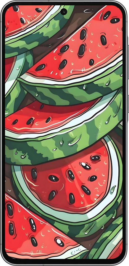 Силіконовий чехол Кавун для Samsung Galaxy A56 - 6315u-3882 изображение 