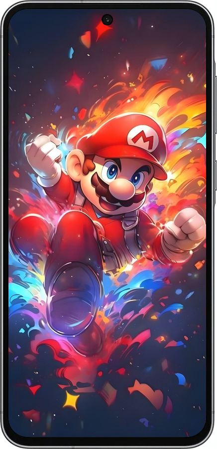 Силиконовый чехол Супер Марио для Samsung Galaxy A56 - 6342u-3882 изображение 