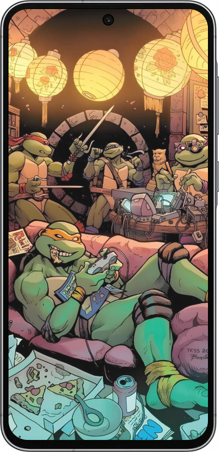 Силиконовый чехол Черепашки нинзя для Samsung Galaxy A56 - 6346u-3882 изображение 