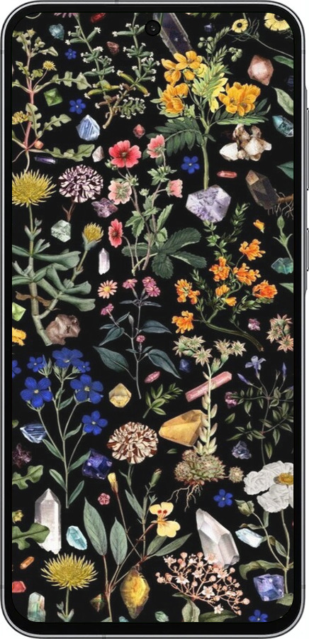 Силиконовый чехол С цветами для Samsung Galaxy A56 - 6422u-3882 изображение 