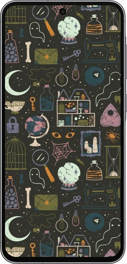 Силиконовый чехол Колдовской принт для Samsung Galaxy A56 - 6425u-3882 изображение 