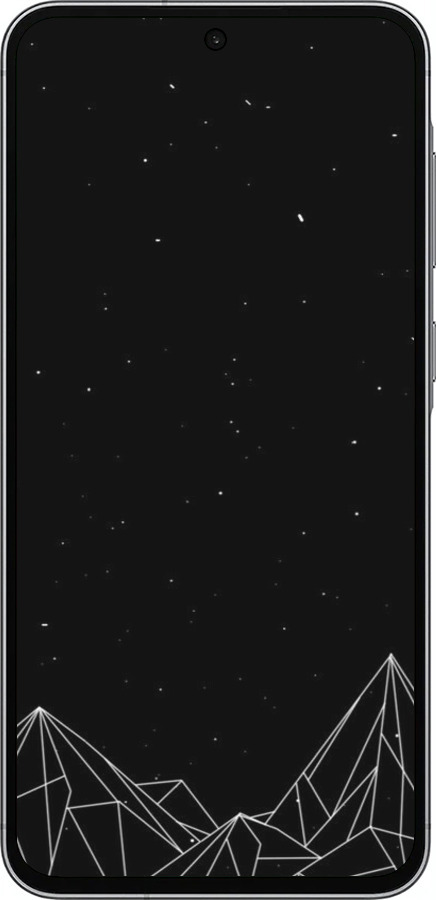 Силіконовий чехол Чорно білі абстрактні гори для Samsung Galaxy A56 - 6437u-3882 изображение 