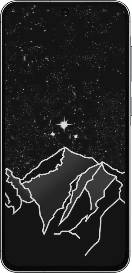 Силиконовый чехол Минималистический горный пейзаж для Samsung Galaxy A56 - 6438u-3882 изображение 