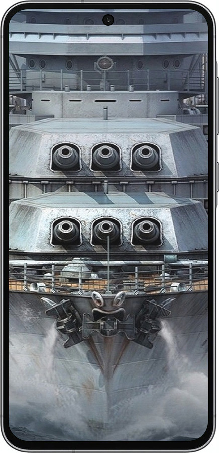 Силіконовий чехол Лінкор, world of tanks, wargaming, військовий корабель для Samsung Galaxy A56 - 6453u-3882 изображение 