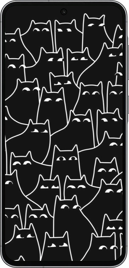 Силиконовый чехол С изображением кошек для Samsung Galaxy A56 - 6470u-3882 изображение 