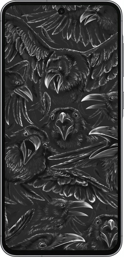 Силиконовый чехол Воронья ярость для Samsung Galaxy A56 - 6474u-3882 изображение 