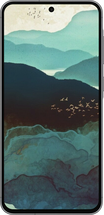 Силіконовий чехол Із зображенням гір Індіго для Samsung Galaxy A56 - 6484u-3882 изображение 