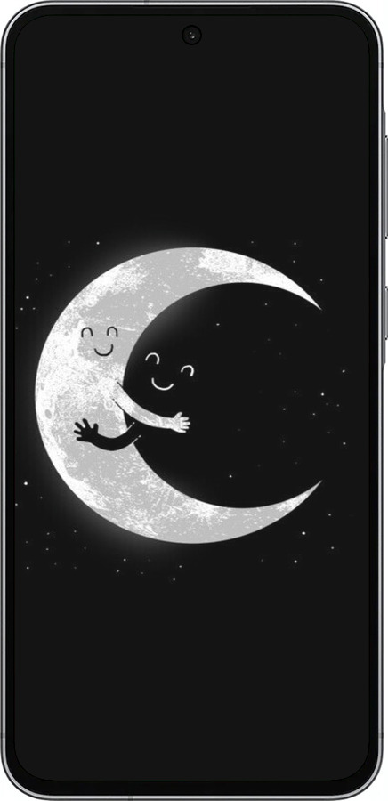 Силиконовый чехол Лунные объятия для Samsung Galaxy A56 - 6508u-3882 изображение 