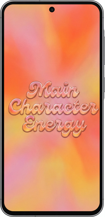 Силиконовый чехол Aura Gradient Main Character Energy Aesthetic Y2K для Samsung Galaxy A56 - 6783u-3882 изображение 