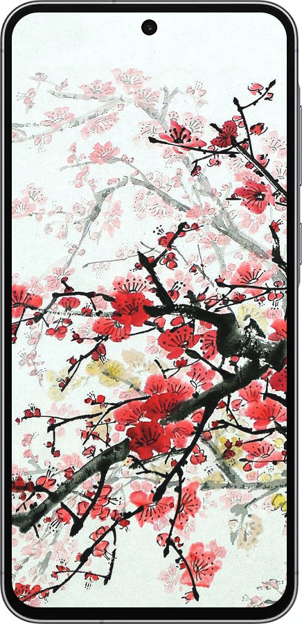 Силіконовий чехол Квітучий кущ для Samsung Galaxy A56 - 831u-3882 изображение 