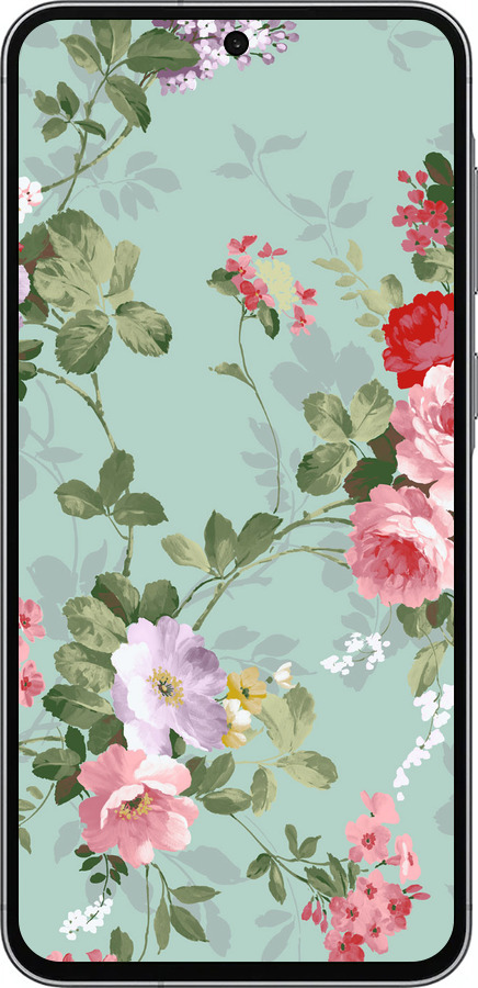 Силіконовий чехол Квіткові шпалери 2 для Samsung Galaxy A56 - 862u-3882 изображение 