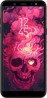 TPU чехол Череп арт для Samsung Galaxy A6 2018 - 6385b-1480 изображение 
