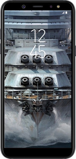 TPU чехол Линкор, world of tanks, wargaming, военный корабль для Samsung Galaxy A6 2018 - 6453b-1480 изображение 