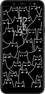 TPU чехол Із зображенням кішок для Samsung Galaxy A6 2018 - 6470b-1480 изображение 