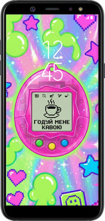 TPU чехол Y2K Aesthetic Retro Pet: Годуй мене кавою для Samsung Galaxy A6 2018 - 6784b-1480 изображение 