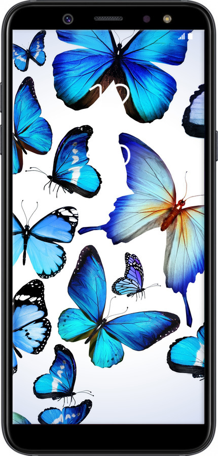 TPU чехол Бабочки для Samsung Galaxy A6 2018 - 6023b-1480 изображение 