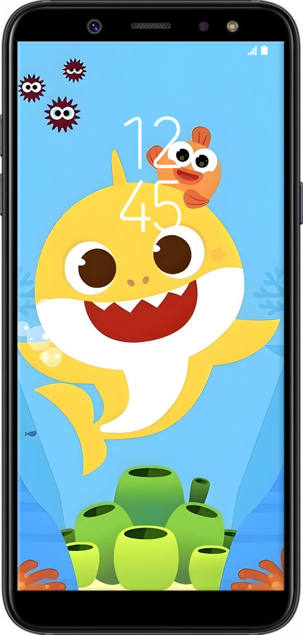 TPU чехол Бейби Шарк для Samsung Galaxy A6 2018 - 6303b-1480 изображение 